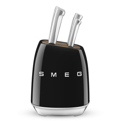 SMEG Knife Set with black storage block